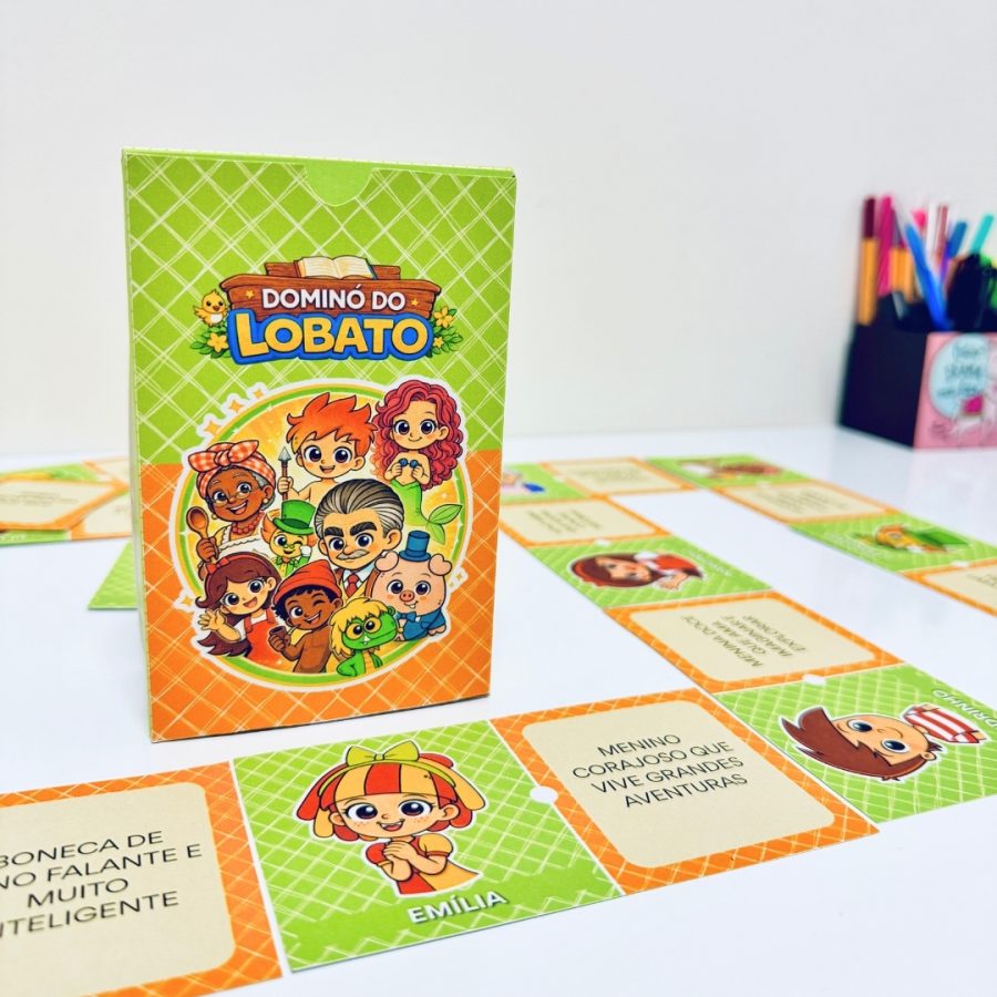 Dominó do Lobato - Dia Nacional do Livro Infantil - Pedagogia de Ideias Dominó do Lobato - Dia Nacional do Livro Infantil