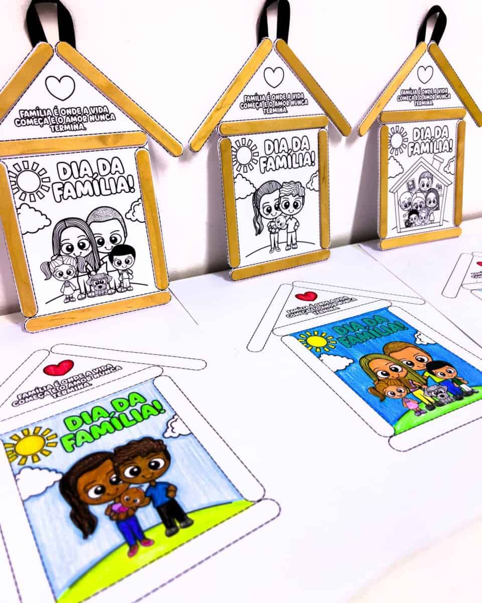 Atividade Casinha Dia da Família • Pedagogia de Ideias