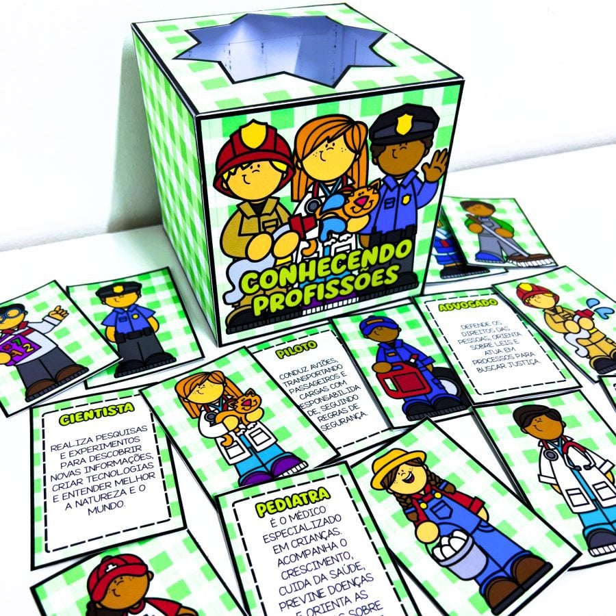 Caixa Conhecendo as Profissões - Dia do Trabalho