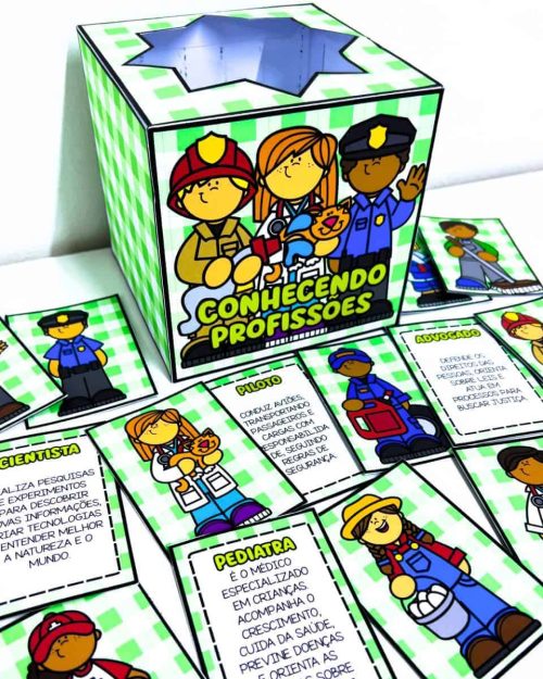 Caixa Conhecendo as Profissões - Dia do Trabalho