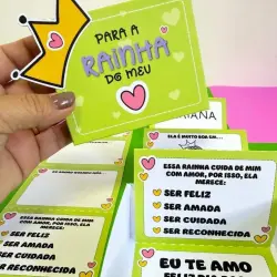 Cartão de Dia das Mães com mensagem de amor e carinho para a rainha do coração.