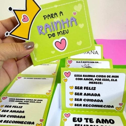 Caixinha Dia das Mães - Mãe Rainha - Dia das Mães