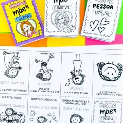 Atividades educativas para o Dia das Mães com desenhos e mensagens especiais.