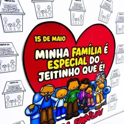 Celebração do Dia da Família com desenhos e mensagens especiais.