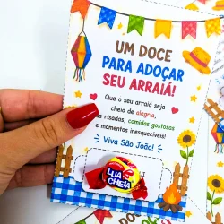Cartão Junino Lembrancinha - Festa Junina