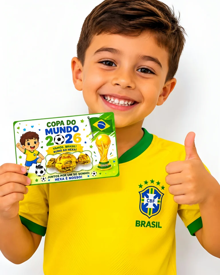 Cartão Lembrancinha da Copa 2026 — foto 2
