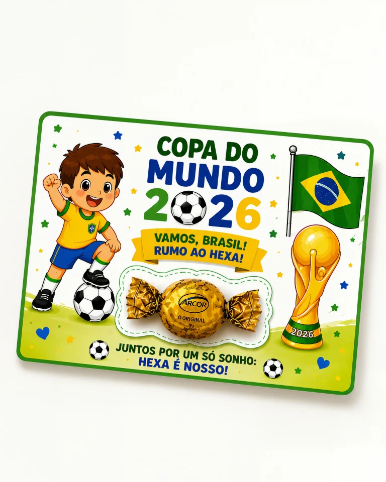 Cartão Lembrancinha da Copa 2026 — foto 5
