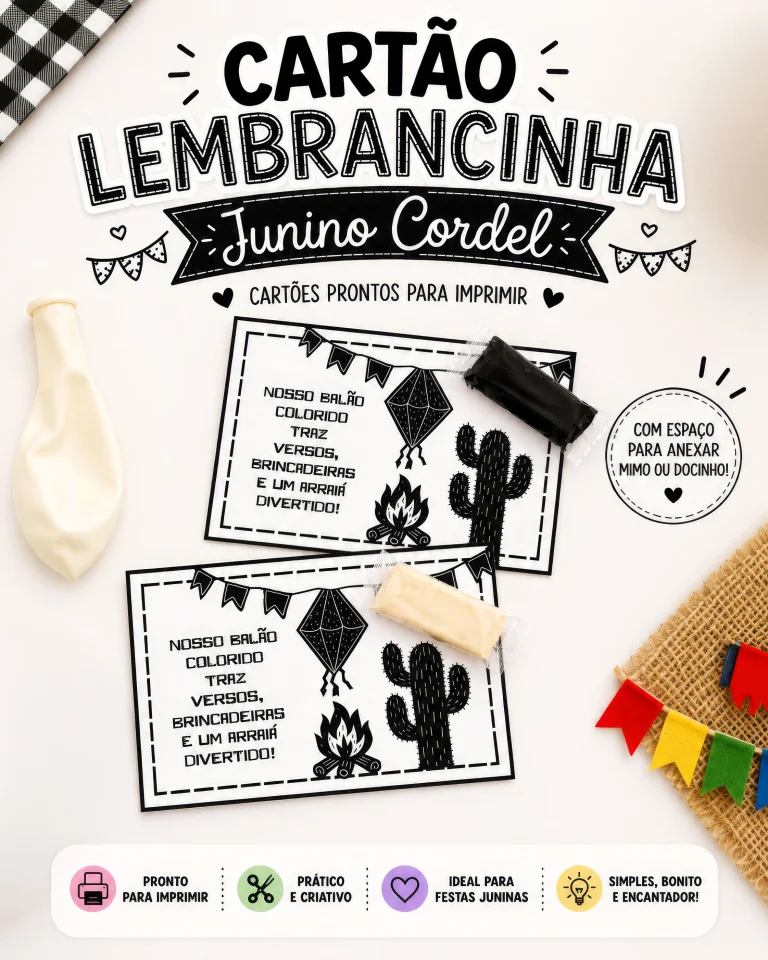 Cartão Lembrancinha Junino Cordel — foto 6
