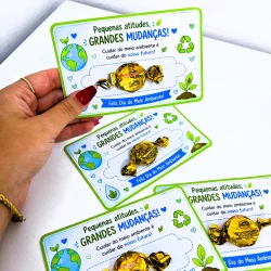 Cartão Feliz Dia do Meio Ambiente - Dia do Meio Ambiente