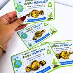 Cartão Feliz Dia do Meio Ambiente - Dia do Meio Ambiente