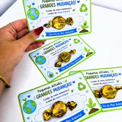 Cartão Feliz Dia do Meio Ambiente - Dia do Meio Ambiente