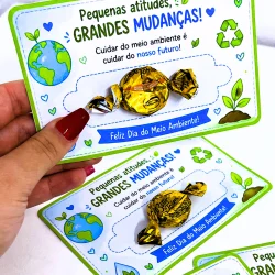 Cartão Feliz Dia do Meio Ambiente - Dia do Meio Ambiente