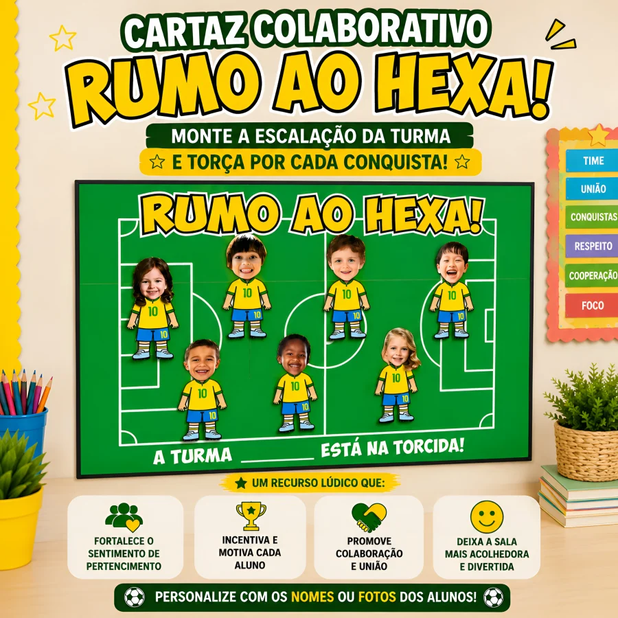 Cartaz Colaborativo Copa 2026 - Copa do Mundo