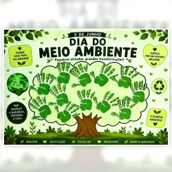 Cartaz Colaborativo Dia do Meio Ambiente - Dia do Meio Ambiente