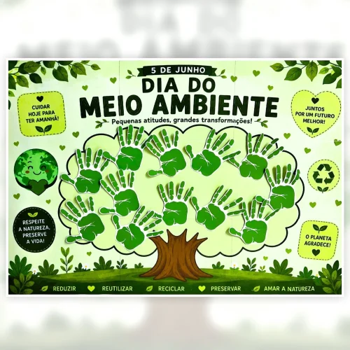 Cartaz Colaborativo Dia do Meio Ambiente - Dia do Meio Ambiente