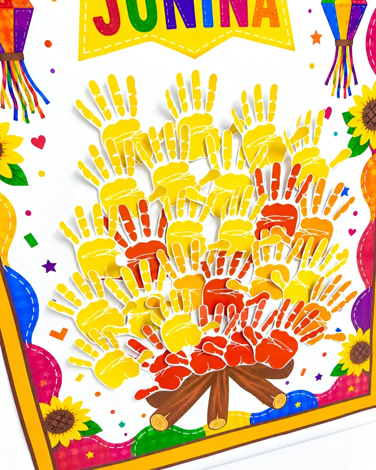 Cartaz Colaborativo Junino com Mãozinhas — foto 4