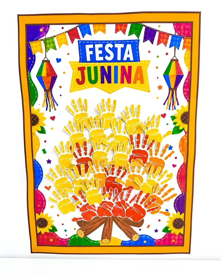Cartaz Colaborativo Junino com Mãozinhas — foto 5