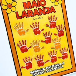 Cartaz Colaborativo Maio Laranja - Educação Especial