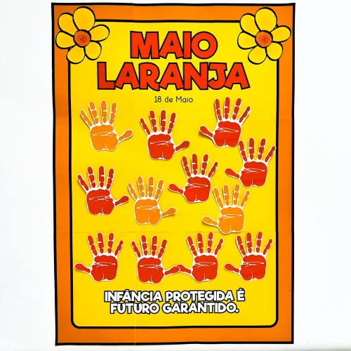Cartaz Colaborativo Maio Laranja - Maio Laranja