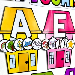 Casinhas das Vogais - Alfabetização