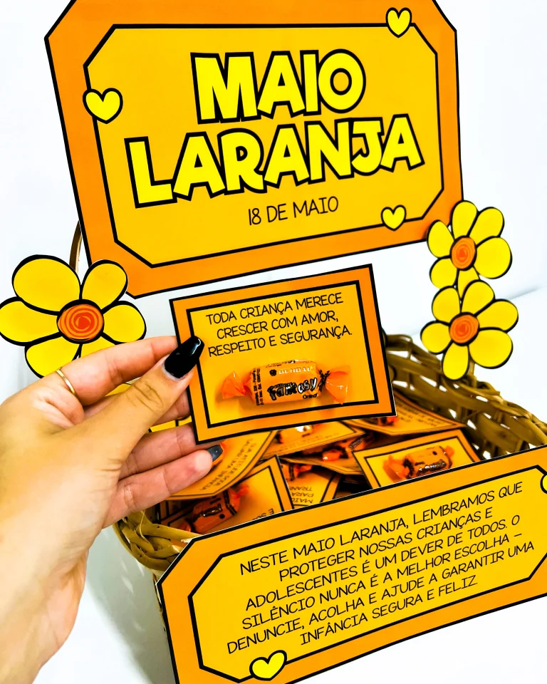 Cesta de Mensagens Maio Laranja — foto 5
