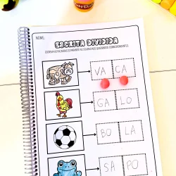 Escrita Dividida - Sílabas Simples - Alfabetização
