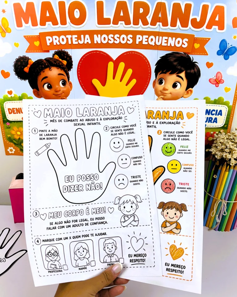 Kit Maio Laranja Proteja Nossos Pequenos — foto 3