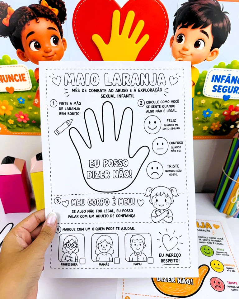 Kit Maio Laranja Proteja Nossos Pequenos — foto 8