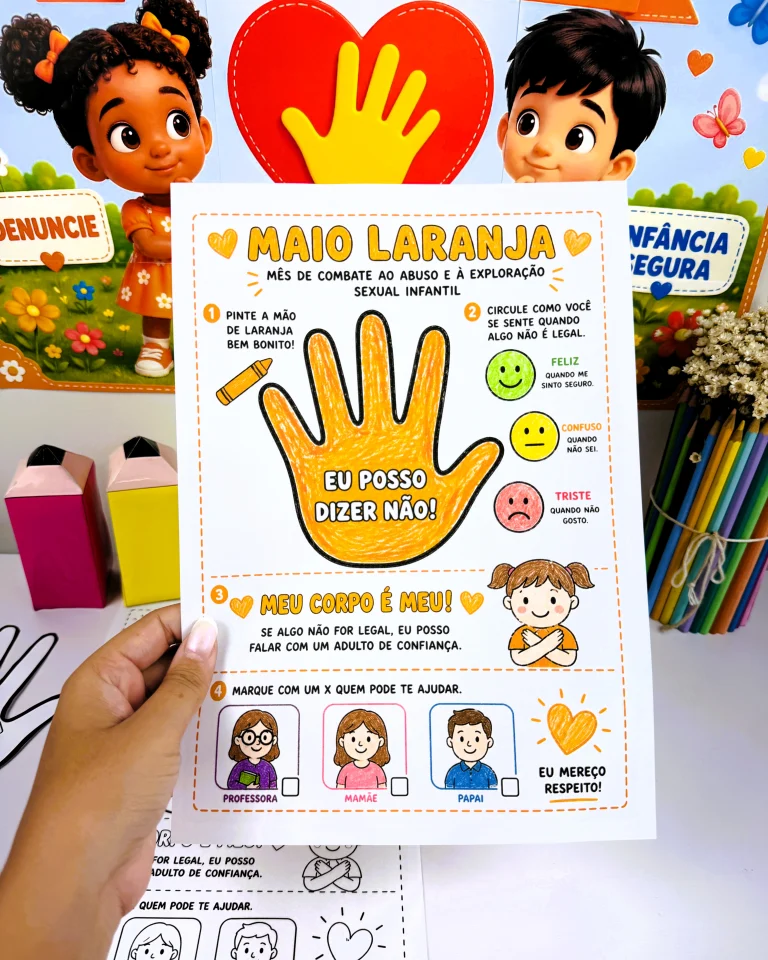 Kit Maio Laranja Proteja Nossos Pequenos — foto 9