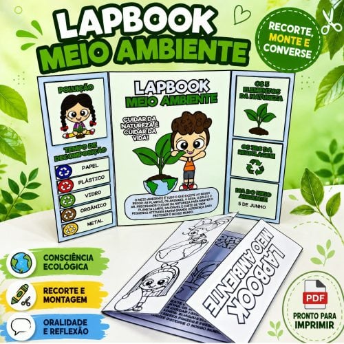 Lapbook Meio Ambiente - Dia do Meio Ambiente