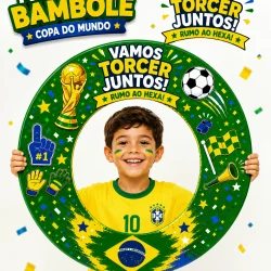 Moldura Bambolê Copa do Mundo - Copa do Mundo