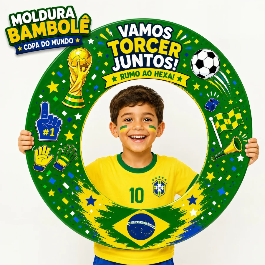 Moldura Bambolê Copa do Mundo - Copa do Mundo