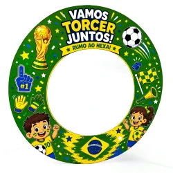 Moldura Bambolê Copa do Mundo - Copa do Mundo