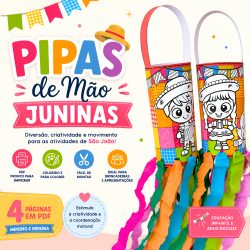 Pipas de Mão Juninas - Festa Junina