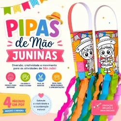 Pipas de Mão Juninas - Festa Junina