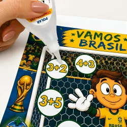 Atividades de Adição e Subtração - Tema Brasil - Copa do Mundo
