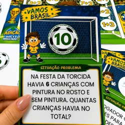 Atividades de Adição e Subtração - Tema Brasil - Copa do Mundo