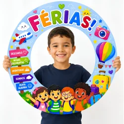 Moldura para Bambolê - Foto de Férias - Férias