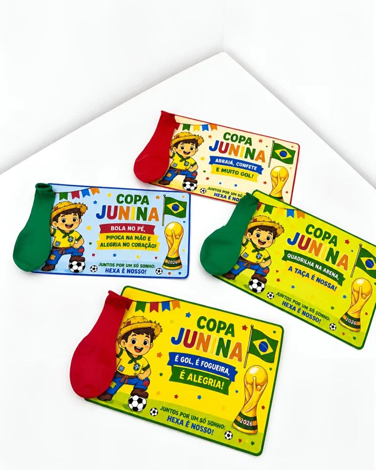 Cartão Lembrancinha Copa Junina — foto 4