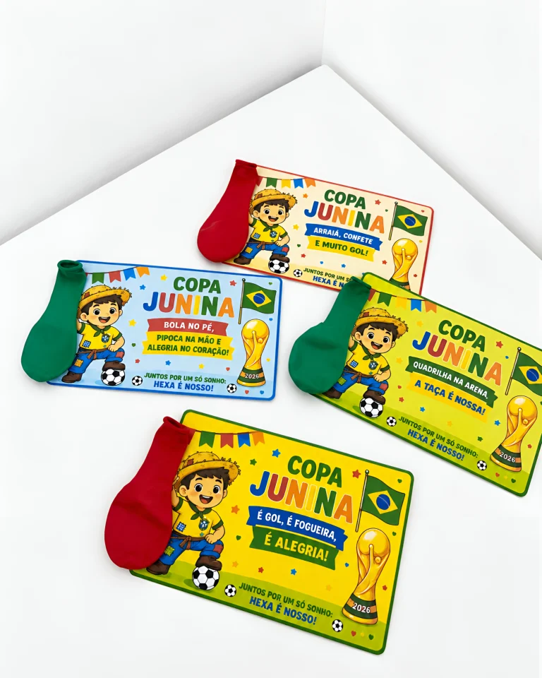 Cartão Lembrancinha Copa Junina — foto 2