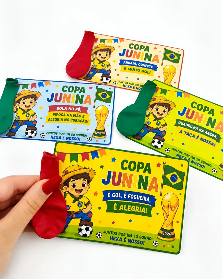 Cartão Lembrancinha Copa Junina — foto 3