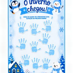 Cartaz Colaborativo Início do Inverno - Inverno