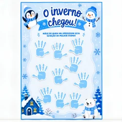 Cartaz Colaborativo Início do Inverno - Inverno