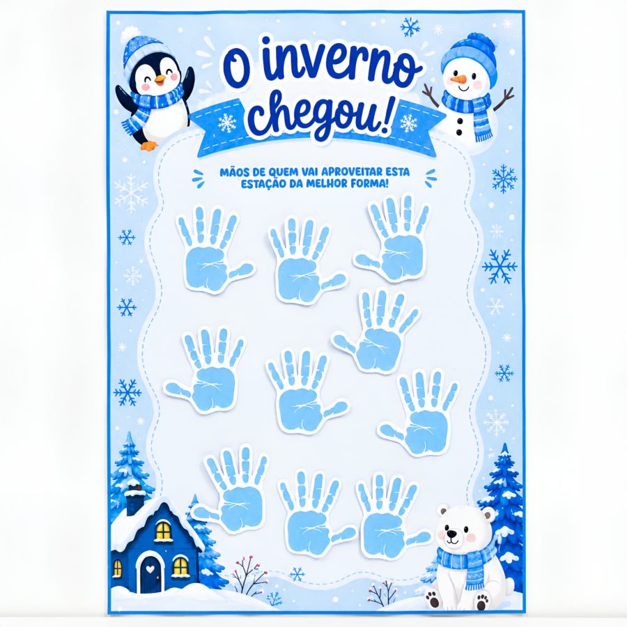 Cartaz Colaborativo Início do Inverno - Inverno