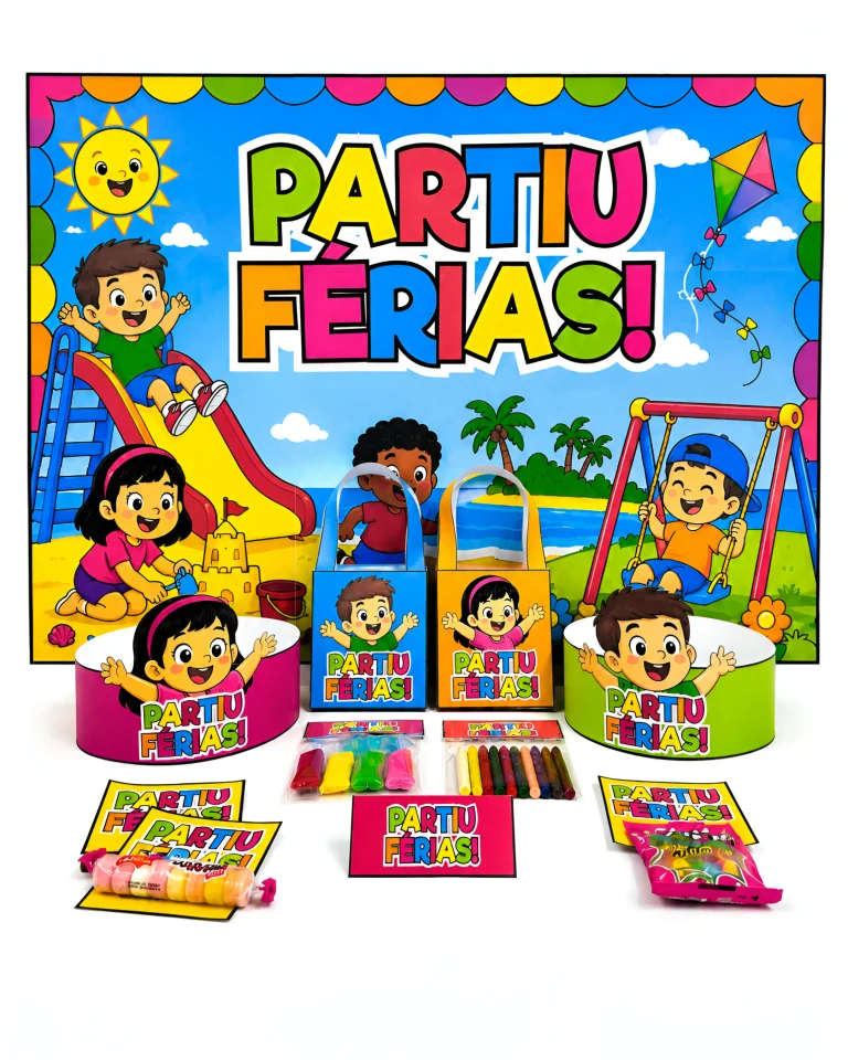 Kit Painel e Lembrancinhas Partiu Férias — foto 3