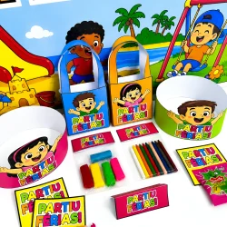 Kit Painel e Lembrancinhas - Partiu Férias - Férias