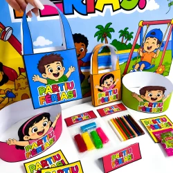 Kit Painel e Lembrancinhas - Partiu Férias - Férias