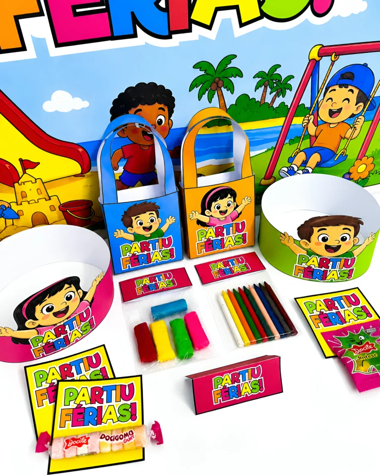Kit Painel e Lembrancinhas Partiu Férias — foto 2