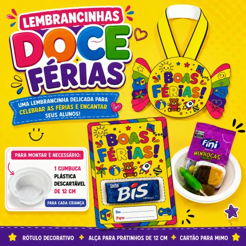 Lembrancinhas - Doce Férias - Férias