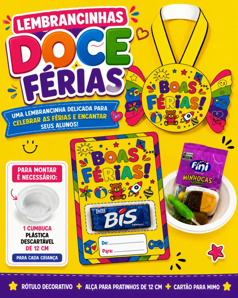 Lembrancinha Doce Férias para Alunos — foto 6